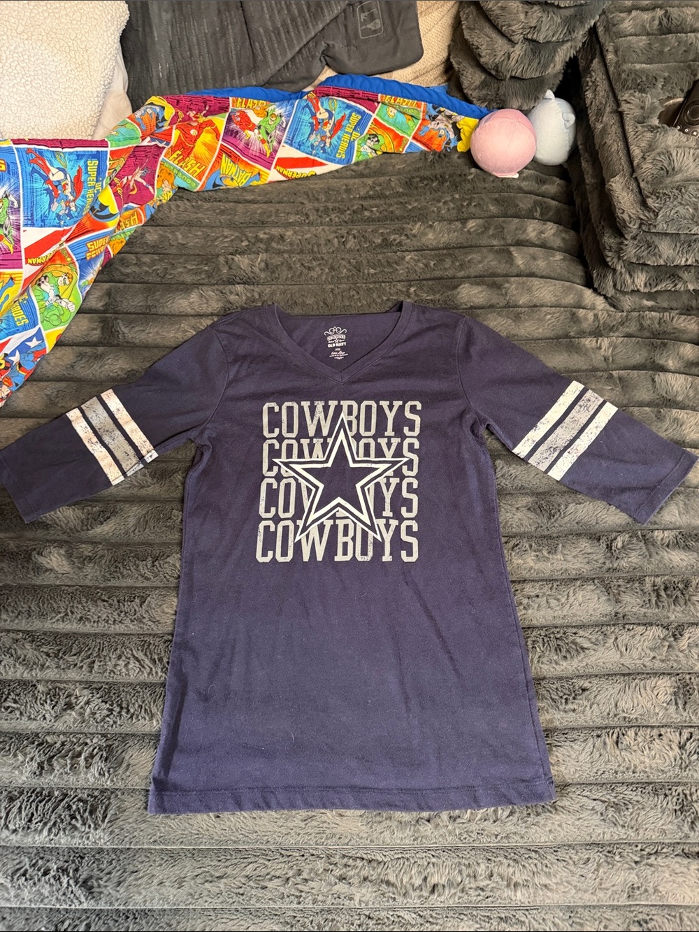 NFL Kids Navy Cowboys Graphic Tee with White Star